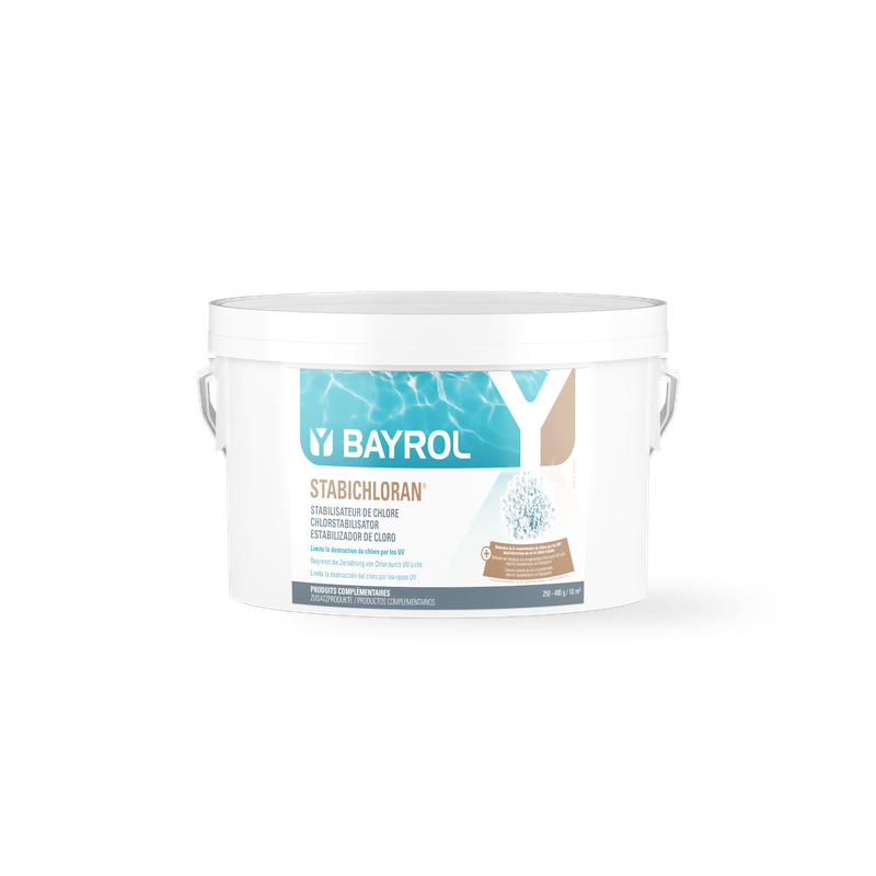 BAYROL Stabichloran® 3 kg Prevenção de perdas de cloro e exposição solar | Balde (3 kg) 