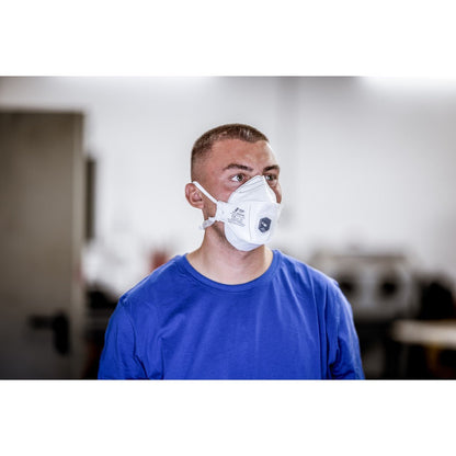 NITRAS SAFE AIR PRO, máscara respiratória, branca, EN 149, caixa com 15 peças qualidade premium | Pacote (15 peças)