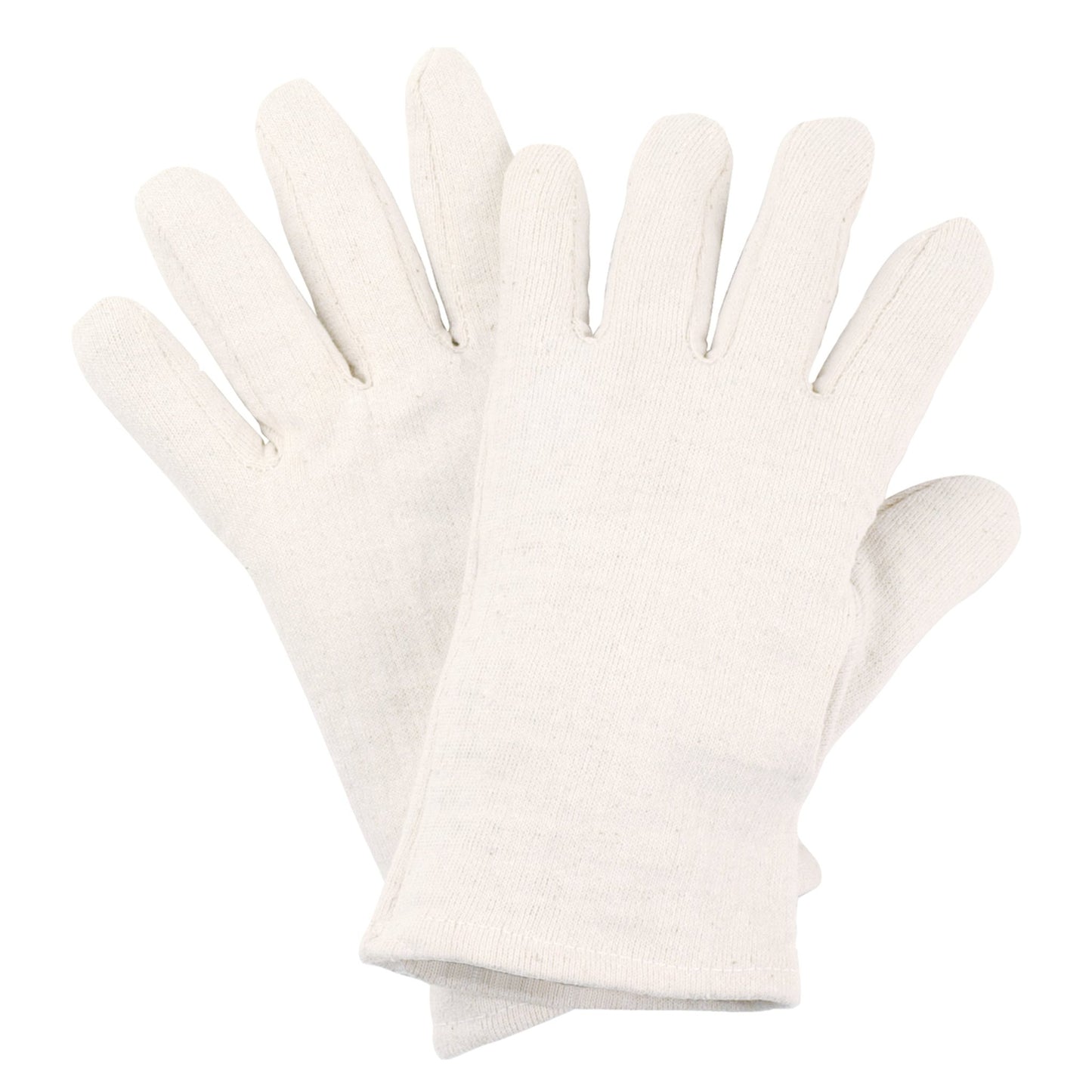 Luvas de jersey de algodão NITRAS, jersey de algodão natural | Pacote (12 pares)