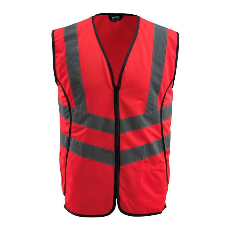 Colete de trânsito MASCOT® Wingate, vermelho de alta visibilidade