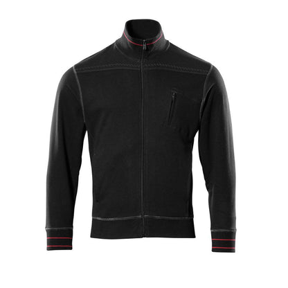 Moletom MASCOT® Chania com zíper, preto