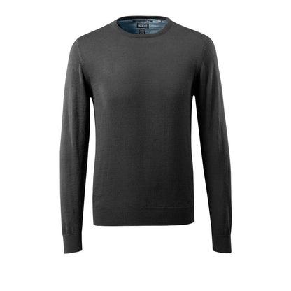 Camisola de malha com gola redonda