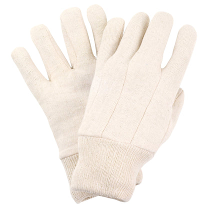 Luvas de jersey de algodão NITRAS, jersey de algodão natural | Pacote (12 pares)