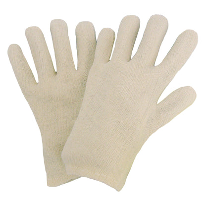 Luvas de jersey de algodão NITRAS, jersey de algodão natural | Pacote (12 pares)