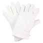 Luvas de jersey de algodão NITRAS, brancas, jersey de algodão OEKO-TEX | Pacote (12 pares)