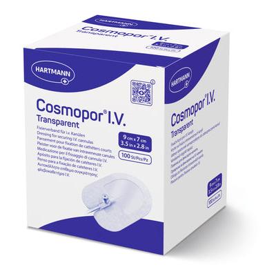 Cosmopor I. V. P100 transparente 9x7cm estéril | Pacote (100 peças)