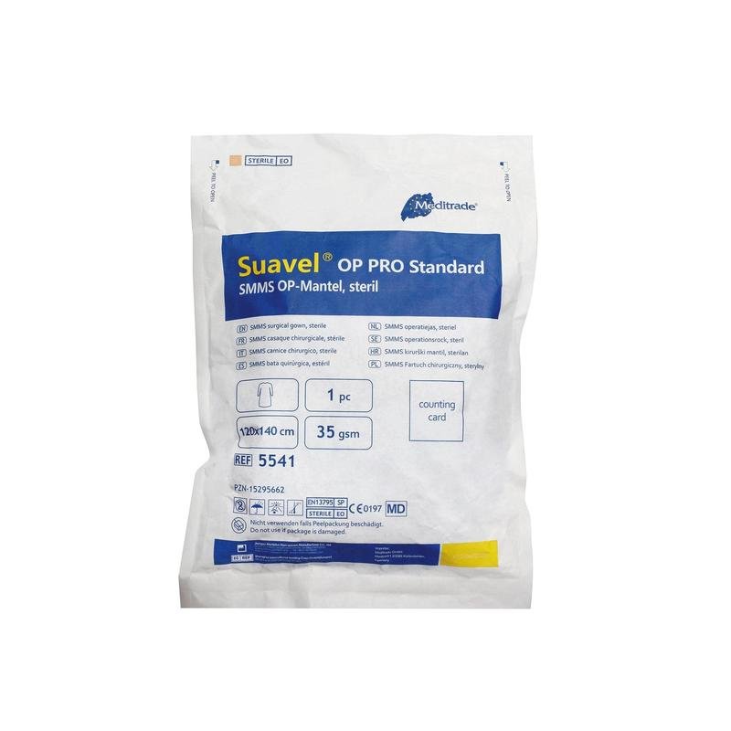 SMMS padrão Suavel OP PRO; Gr. MDIN EN 13795SP; 35gEstéril 120 x 140 | Caixa (30 pacotes)