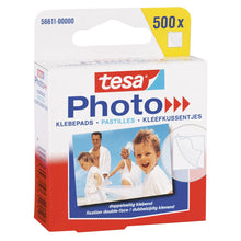 Adesivos fotográficos tesa, brancos, com adesivo em ambos os lados, 500 unidades