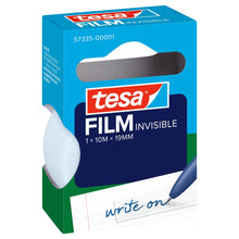 tesafilm INVISIBLE, branco mate, em caixa dobrável suspensa, 10 m x 19 mm