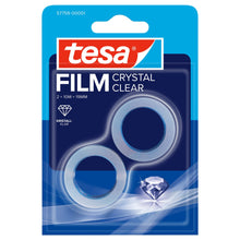 tesafilm CRYSTAL CLEAR, transparente, com clareza cristalina, em embalagem blister, 10 m x 19 mm