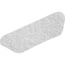 Ein einzelnes, rechteckiges Twister S-Pad Weiß (45x15 cm) Restaurierungs-Pad für Steinböden von Diversey Deutschland GmbH & Co. OHG ist mit abgerundeten Ecken auf weißem Hintergrund abgebildet.