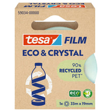 tesafilm Eco & Crystal, transparente, em caixa dobrável suspensa, 33 m x 19 mm