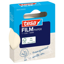 tesafilm PAPER, transparente, em caixa dobrável suspensa, 33 m x 19 mm