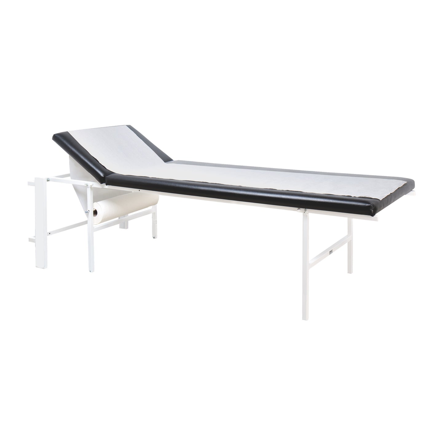 Wandklapp-Untersuchungsliege Kopfteil verst. senkr. Schwarz