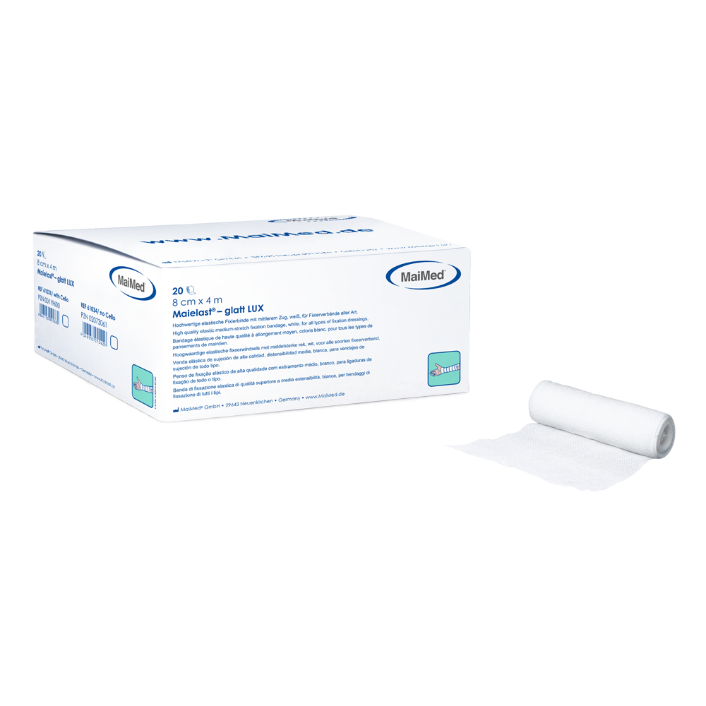Bandagens elásticas de fixação Maielast-smooth LUX Cello, 20 peças/caixa