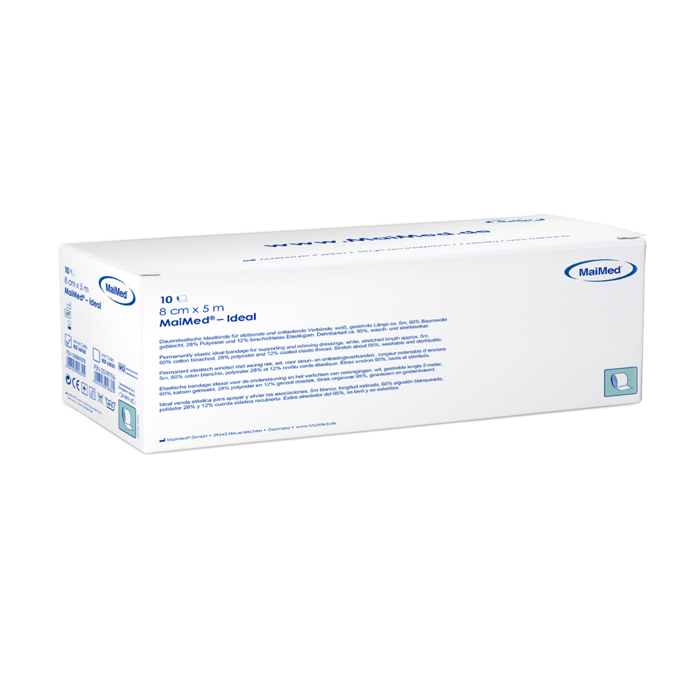 MaiMed-Ideal, sem violoncelo, bandagens brancas permanentemente elásticas