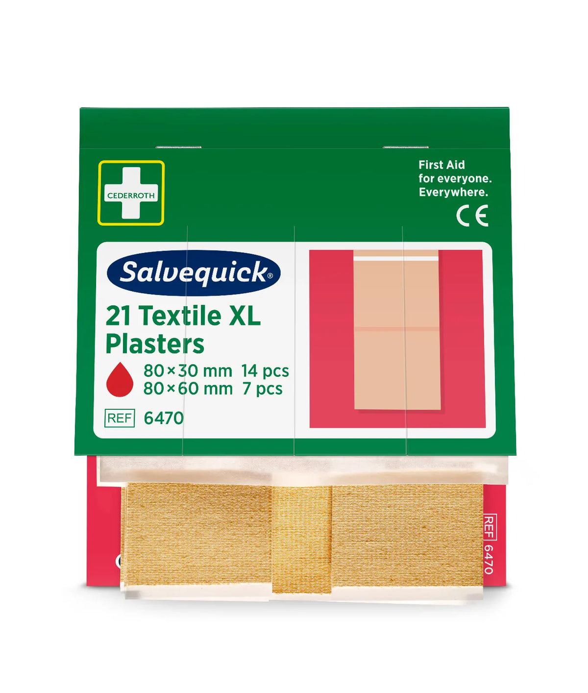 Xl gesso têxtil, pensos | Embalagem (21 unidades)