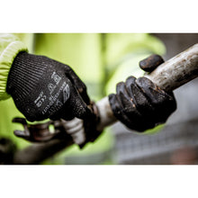 NITRAS ESD 3D CUT F, luvas de proteção contra cortes, pretas