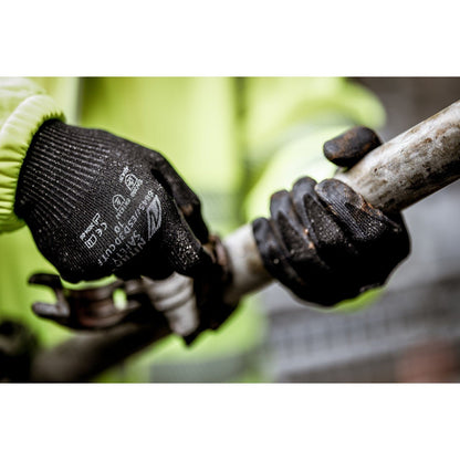 NITRAS ESD 3D CUT F, luvas de proteção contra cortes, pretas