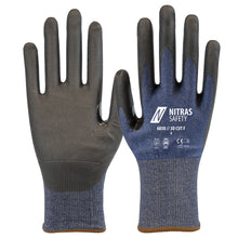 NITRAS 3D CUT F, luvas de proteção contra cortes, azul marinho / preto