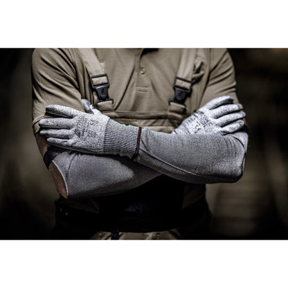 NITRAS CUT D, luvas de proteção contra cortes, cinza / cinza