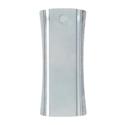 O 3M Command™ Bildernagel 17047 em Prata segura quadros até 2,2 kg com segurança e sem escovas com 1 gancho e 2 tiras de tamanho L - ideal para pendurar quadros sem furar.