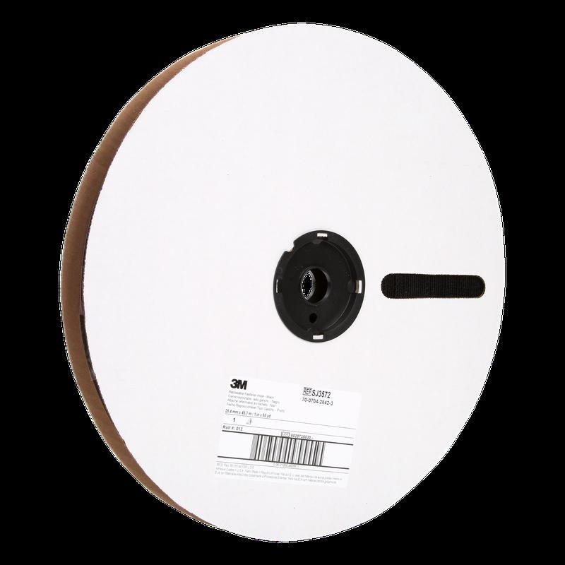 Fita Gancho 3M™ SJ3572 Preta - Fechos de velcro removíveis