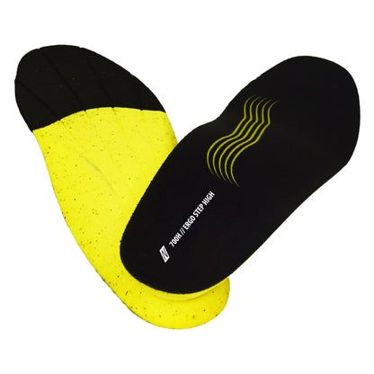 NITRAS ERGO STEP HIGH, palmilha semi-ortopédica, preta / amarela