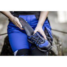NITRAS ERGO STEP MEDIUM, palmilha semi-ortopédica, preto / azul