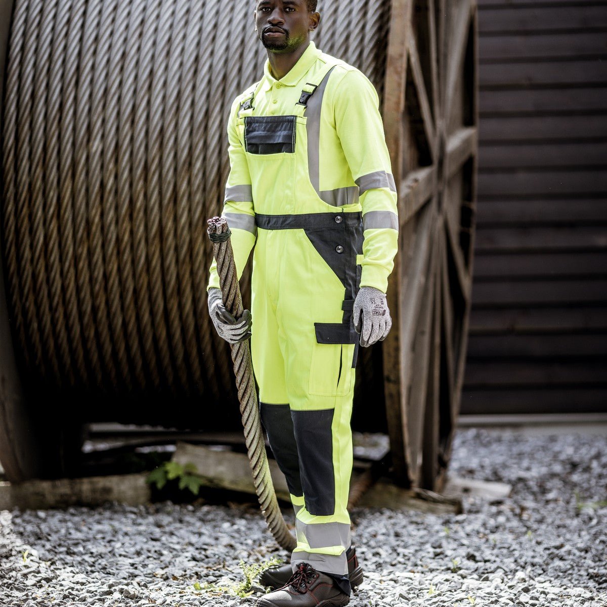 NITRAS MOTION TEX VIZ, macacão de alta visibilidade