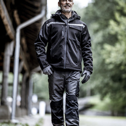 NITRAS MOTION TEX PLUS, jaqueta softshell, preta