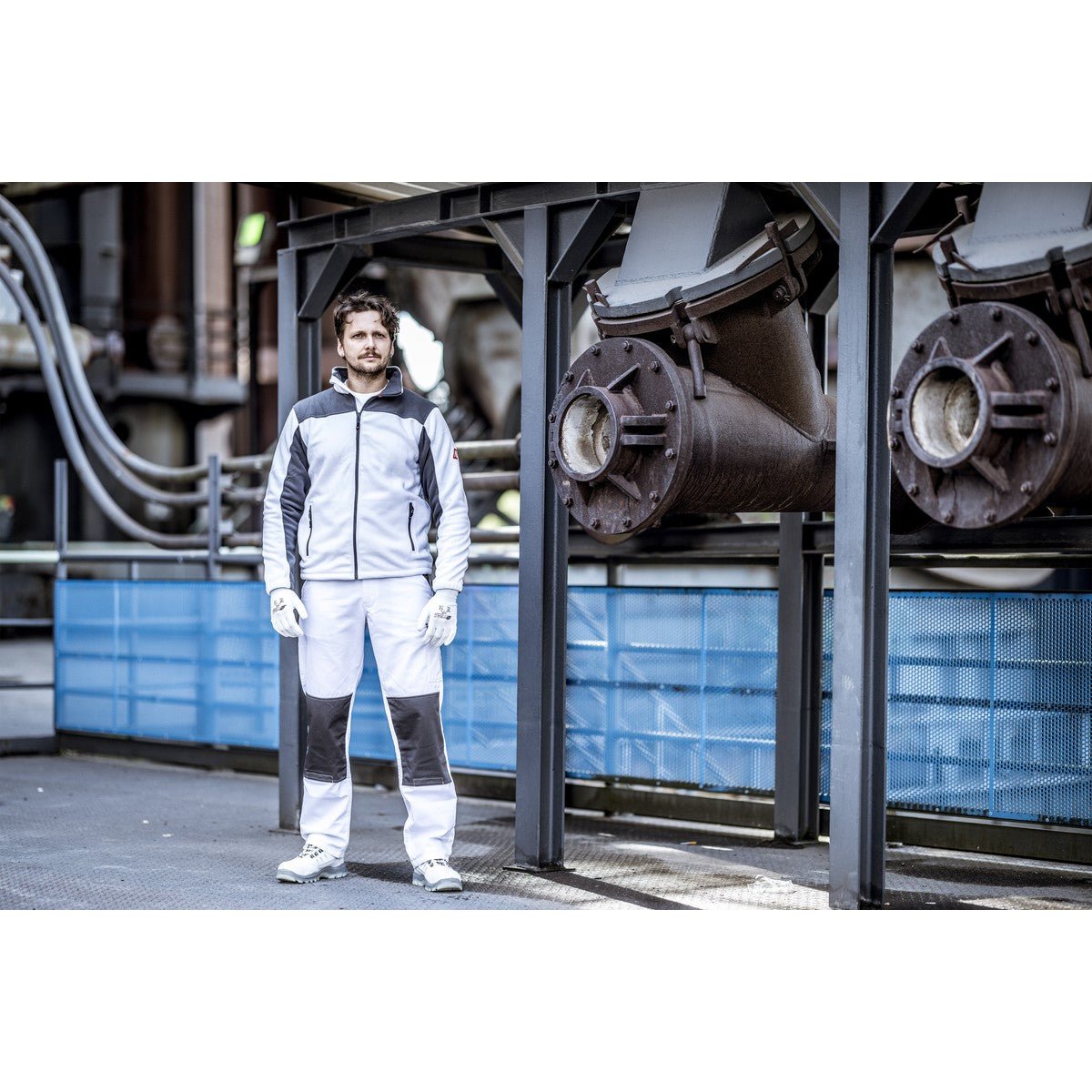 NITRAS MOTION TEX PLUS, jaqueta de lã, branco / cinza