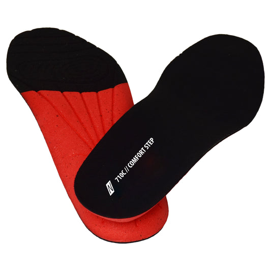 NITRAS COMFORT STEP, palmilhas, preto / vermelho