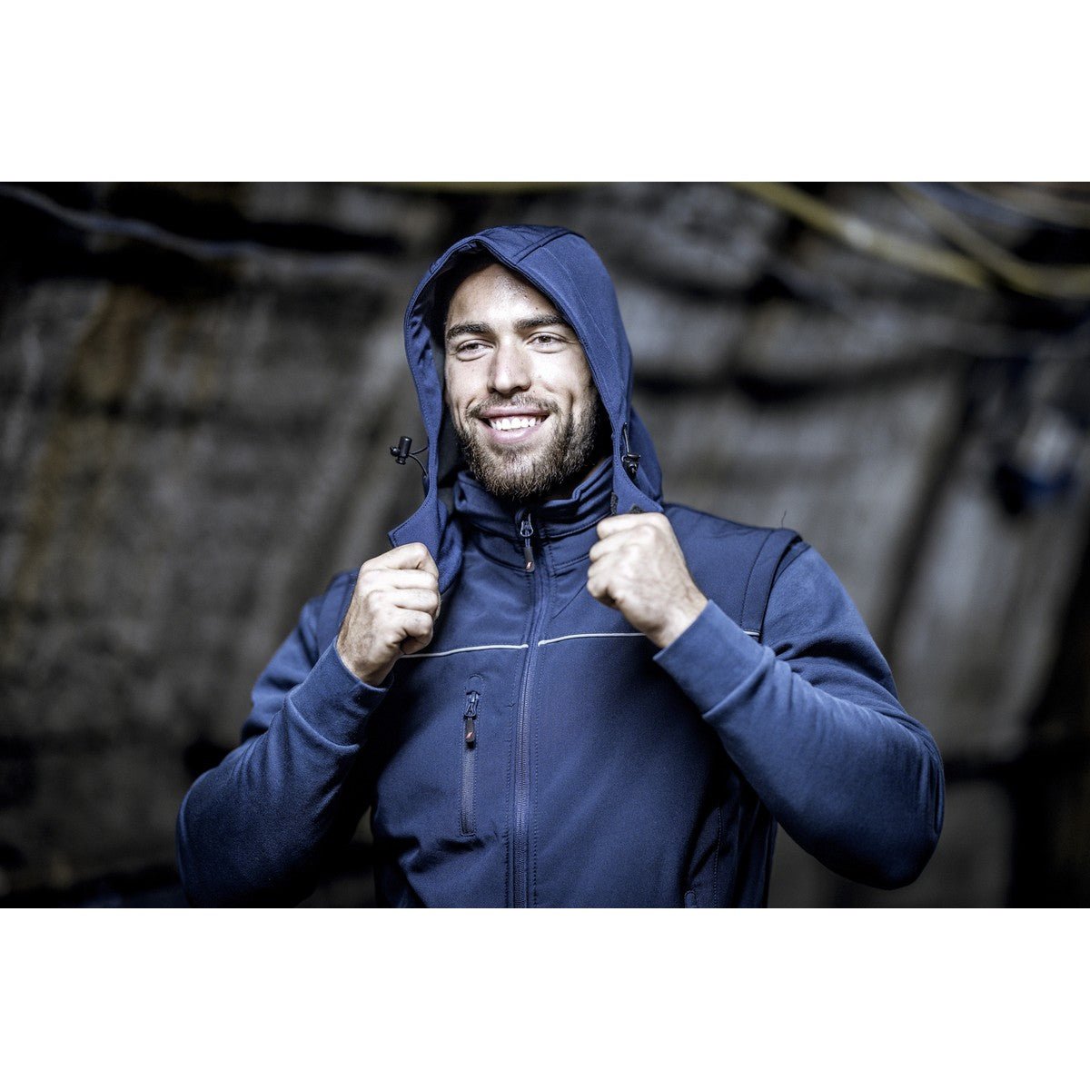 Capuz removível NITRAS, azul marinho, poliéster OEKO-TEX: 94%; Elastano: 6% | Pacote (1 peça)
