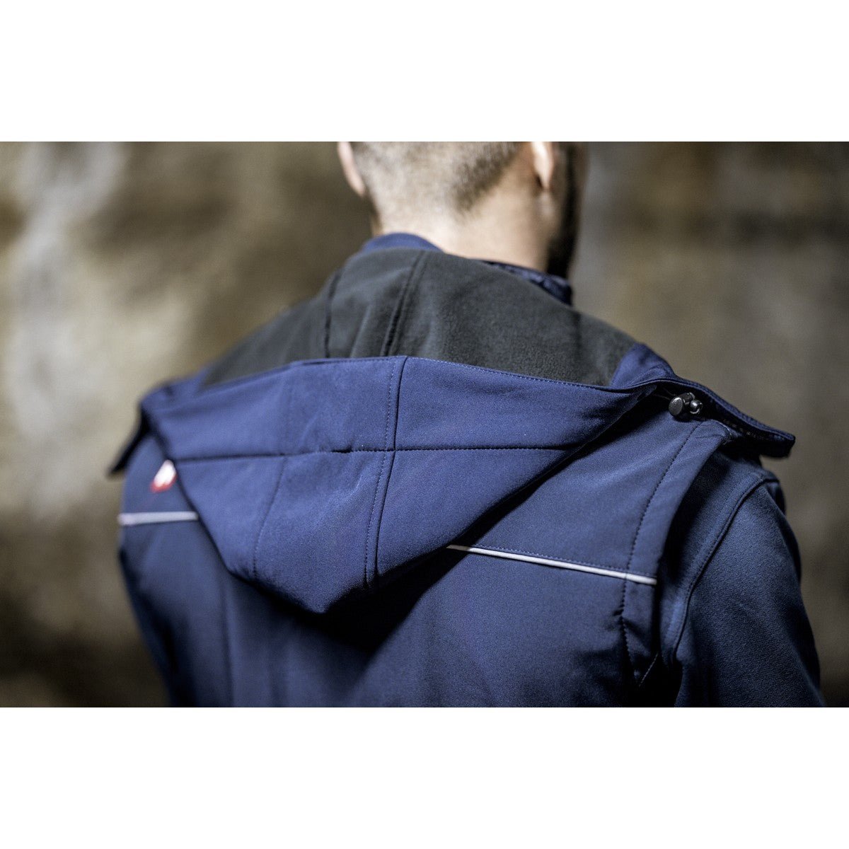 Capuz removível NITRAS, azul marinho, poliéster OEKO-TEX: 94%; Elastano: 6% | Pacote (1 peça)