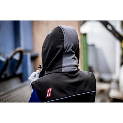Capuz removível NITRAS, cinza / preto, poliéster OEKO-TEX: 94%; Elastano: 6% | Pacote (1 peça)