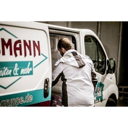 Capuz removível NITRAS, branco/cinza, poliéster OEKO-TEX: 94%; Elastano: 6% | Pacote (1 peça)