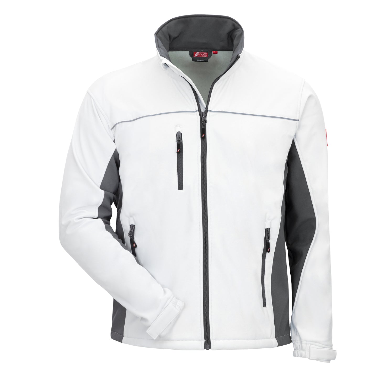 NITRAS MOTION TEX LIGHT, jaqueta softshell, branco / cinza
