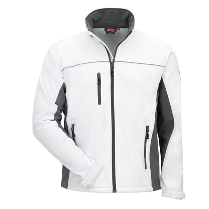 NITRAS MOTION TEX LIGHT, jaqueta softshell, branco / cinza