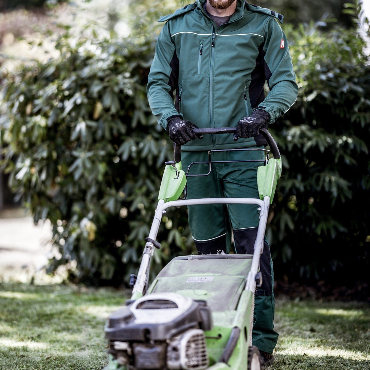 NITRAS MOTION TEX LIGHT, jaqueta softshell, verde / preto