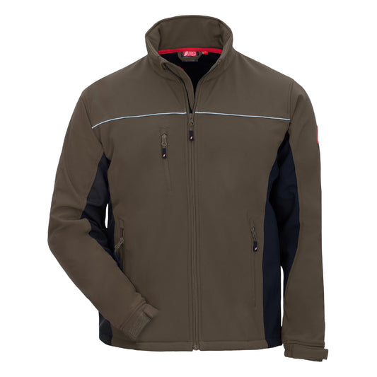 NITRAS MOTION TEX LIGHT, jaqueta softshell, marrom / preto