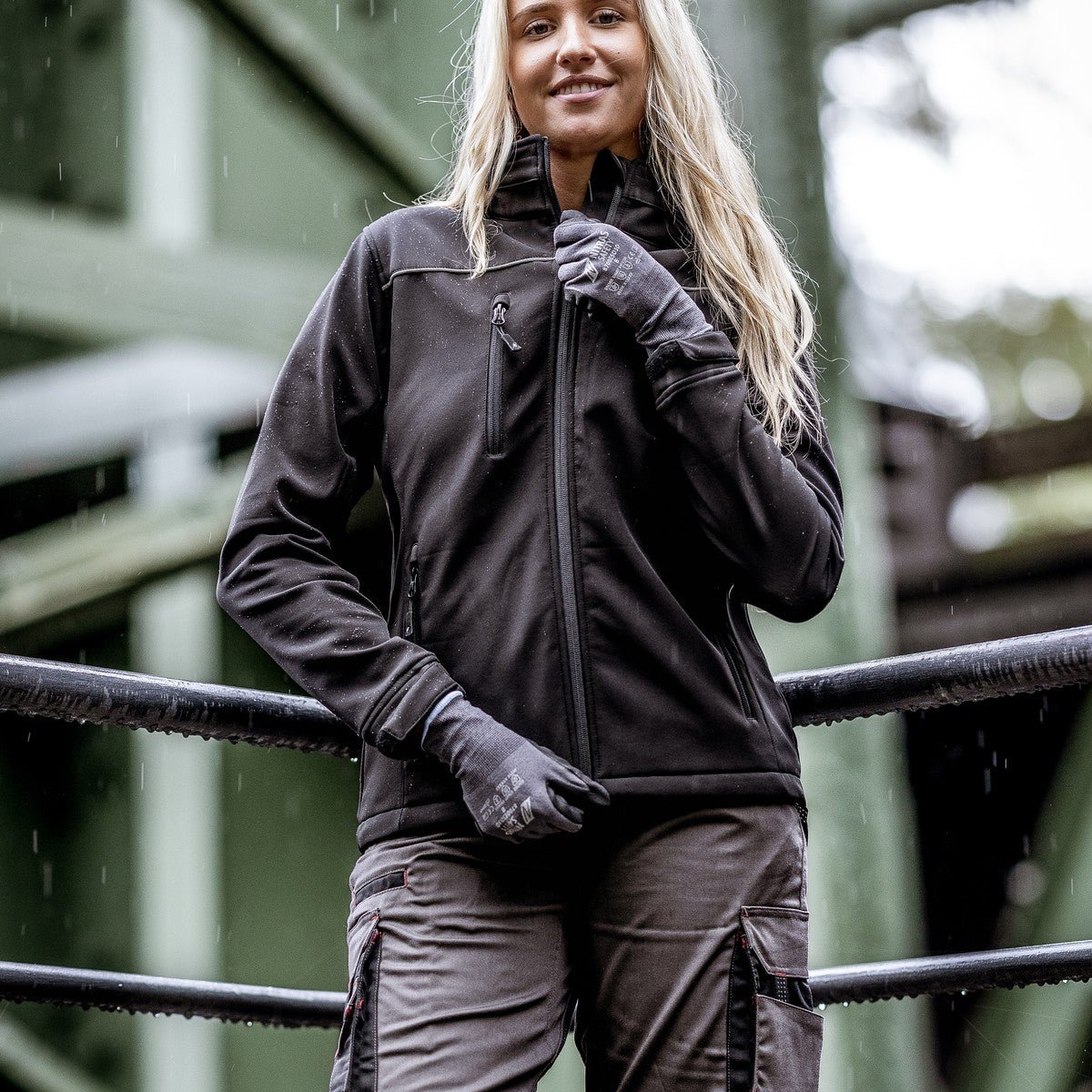 NITRAS MOTION TEX LIGHT, jaqueta softshell, preta