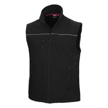 NITRAS MOTION TEX LIGHT, colete softshell, preto