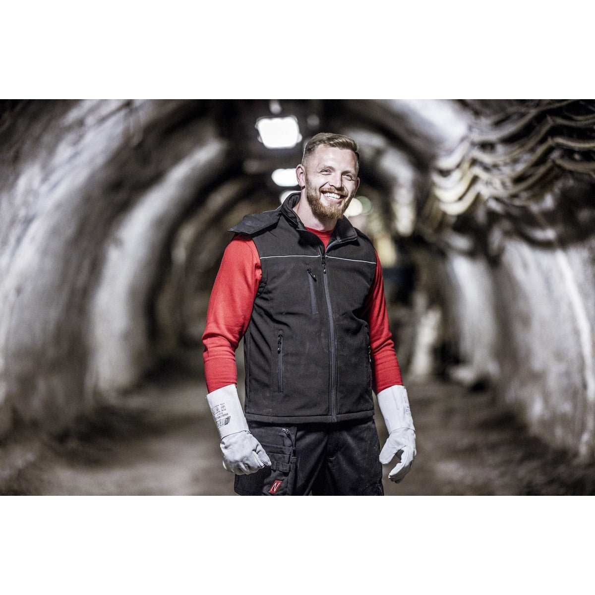 NITRAS MOTION TEX LIGHT, colete softshell, preto
