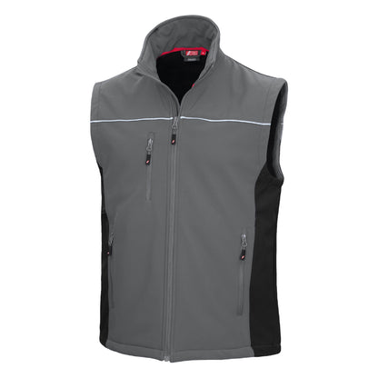 NITRAS MOTION TEX LIGHT, colete softshell, cinza / preto