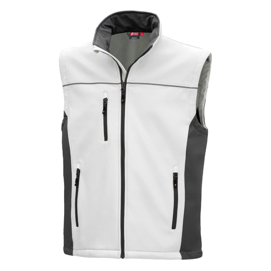 NITRAS MOTION TEX LIGHT, colete softshell, branco / cinza