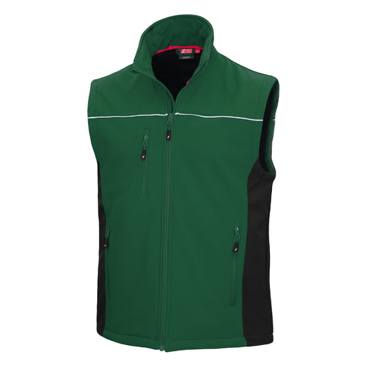 NITRAS MOTION TEX LIGHT, colete softshell, verde / preto