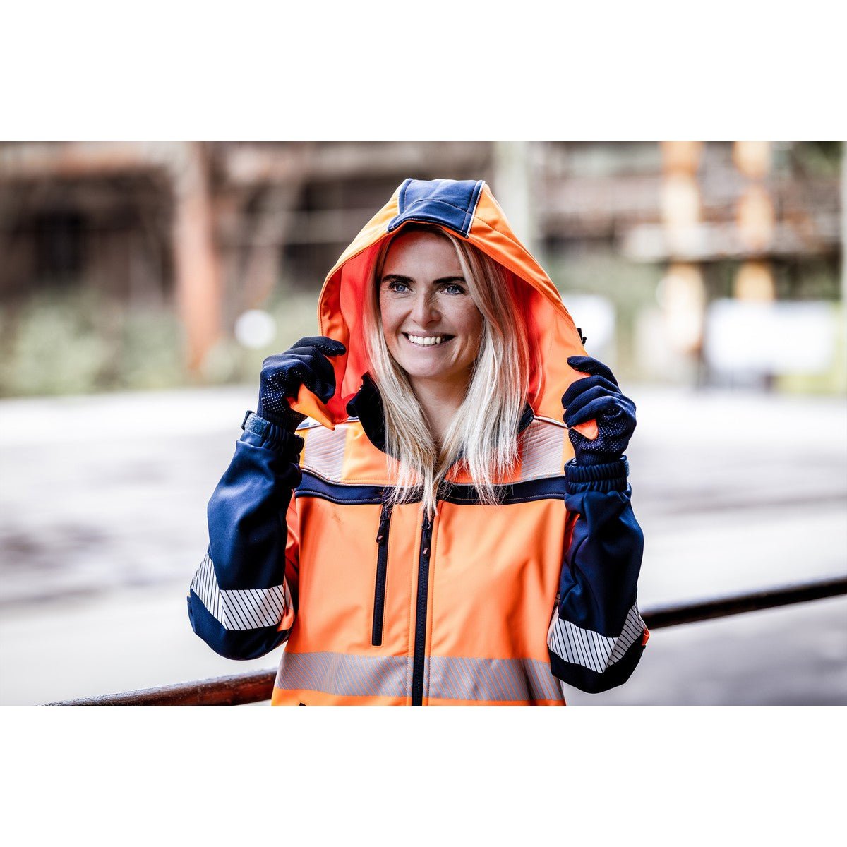 NITRAS MOTION TEX VIZ, jaqueta softshell de alta visibilidade