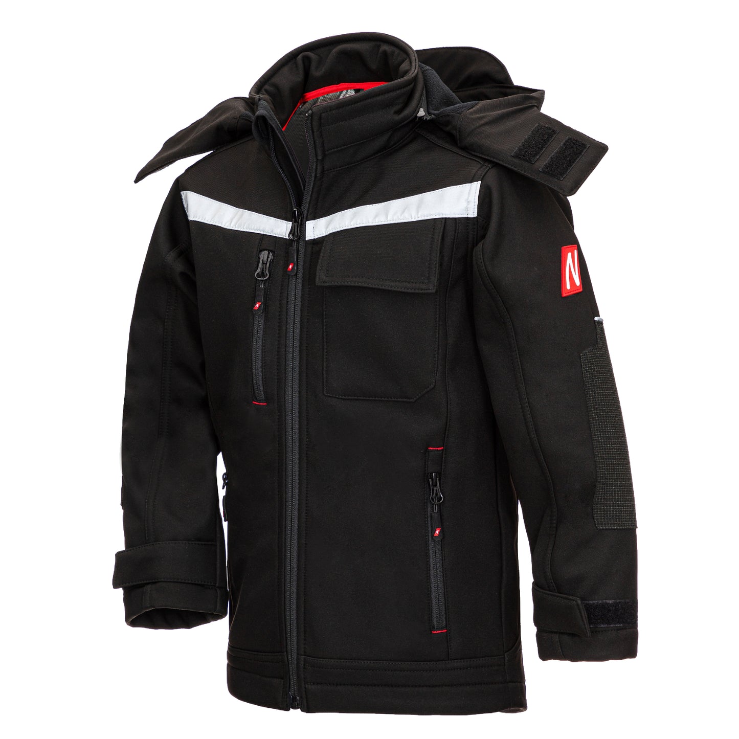 NITRAS MOTION TEX KIDS, jaqueta softshell, preta