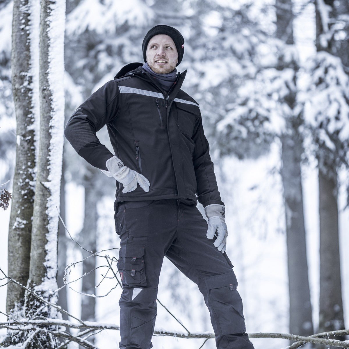 NITRAS MOTION TEX PLUS, jaqueta de inverno, preta